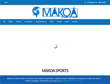 Tablet Screenshot of makoa-sports.com